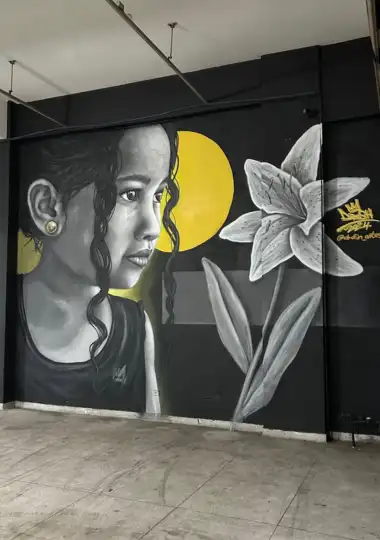 Imagem Médio Mural - Grafite Daniel Drosh